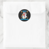 Sticker Rond Joyeux Chrismukkah Hanoukka Noël juif (Sac)