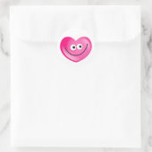 Sticker Rond Joyeux coeur (Sac)