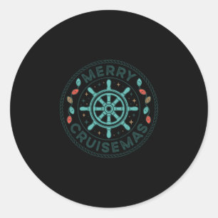 Sticker Rond Joyeux Cruisemas Croisière Mas Famille assortie No