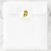 Sticker Rond Joyeux dessin créatif (Sac)