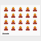 Sticker Rond Joyeux Dhanteras (Feuille)