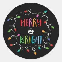 Joyeux et brillants feux de Noël (noir)