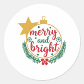 Sticker Rond joyeux et lumineux (Devant)