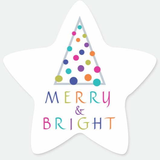 Sticker Rond Joyeux et lumineux