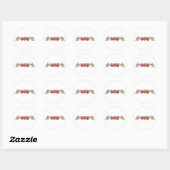 STICKER ROND JOYEUX ET LUMINEUX (Feuille)