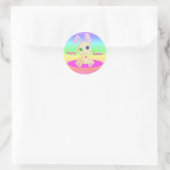 Sticker Rond Joyeux exploit de Pâques Lil Cushy (Sac)