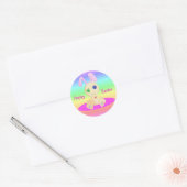 Sticker Rond Joyeux exploit de Pâques Lil Cushy (Enveloppe)