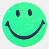 Sticker Rond Joyeux face (Devant)