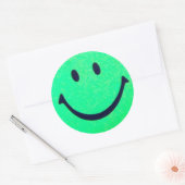 Sticker Rond Joyeux face (Enveloppe)