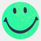 Sticker Rond Joyeux face (Devant)