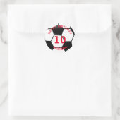 Sticker Rond Joyeux Football d'anniversaire (Sac)