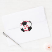 Sticker Rond Joyeux Football d'anniversaire (Enveloppe)
