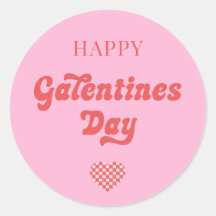 Joyeux Galentines Jour Rétro rose