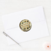 Sticker Rond Joyeux gâteau d'anniversaire (Enveloppe)