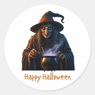 Sticker Rond Joyeux Halloween
