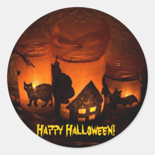 Sticker Rond Joyeux Halloween !