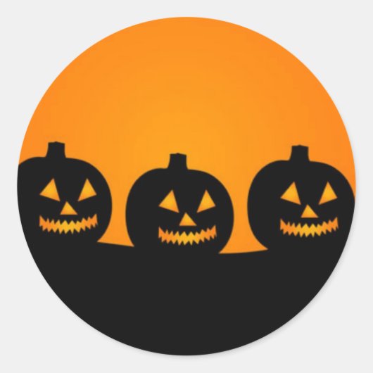 Sticker Rond Joyeux Halloween (Devant)