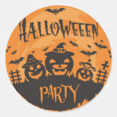 Sticker Rond Joyeux Halloween (Devant)