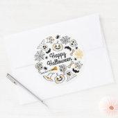 Sticker Rond Joyeux Halloween (Enveloppe)
