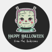 Sticker Rond Joyeux Halloween (Devant)