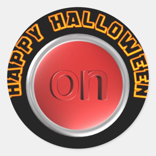 Sticker Rond Joyeux Halloween (Devant)