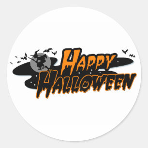 Sticker Rond Joyeux Halloween