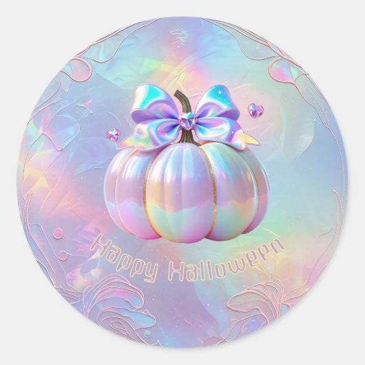Sticker Rond Joyeux Halloween (Devant)