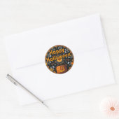 Sticker Rond Joyeux Halloween (Enveloppe)