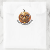 Sticker Rond Joyeux Halloween (Sac)