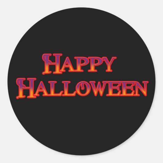 Sticker Rond Joyeux Halloween (Devant)