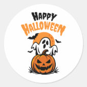 Sticker Rond Joyeux Halloween (Devant)