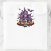 Sticker Rond Joyeux Halloween Ghoul (Sac)