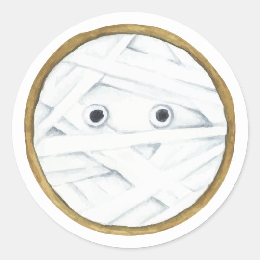 Sticker Rond Joyeux Halloween | Maman aquarelle (Devant)