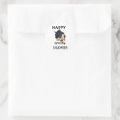 Sticker Rond Joyeux Halloween T Shirthappy éffrayant halloween (Sac)