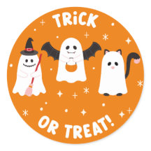 Joyeux Halloween Trick ou Treat Ghosts