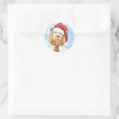 Sticker Rond Joyeux Howlidays Spinone Italiano (Sac)