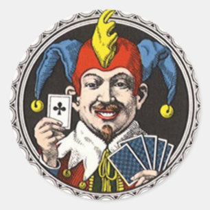 Sticker Rond joyeux joker