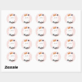 Sticker Rond Joyeux Jour de la BOO Halloween Anniversaire (Feuille)
