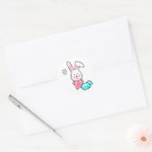 Sticker Rond Joyeux jour de Pâques (Enveloppe)