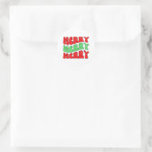 Sticker Rond Joyeux Joyeux Joyeux (Sac)