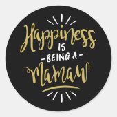 Sticker Rond Joyeux Mamaw (Devant)