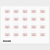 Sticker Rond Joyeux Meowentines Day Chat (Feuille)