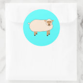 Sticker Rond Joyeux mouton (Sac)
