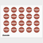 Sticker Rond Joyeux Noël (Feuille)