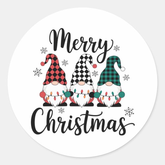 Sticker Rond Joyeux Noël (Devant)