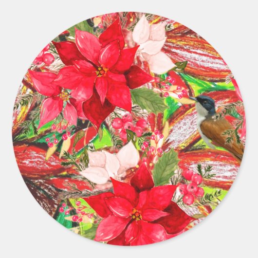 Sticker Rond Joyeux Noël ! (Devant)