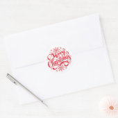 Sticker Rond Joyeux Noël (Enveloppe)