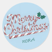 Sticker Rond Joyeux Noël (Devant)