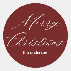 Sticker Rond joyeux noël