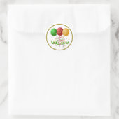 Sticker Rond Joyeux Noël (Sac)
